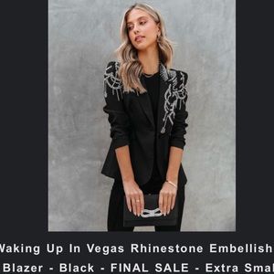 Rhinestone blazer